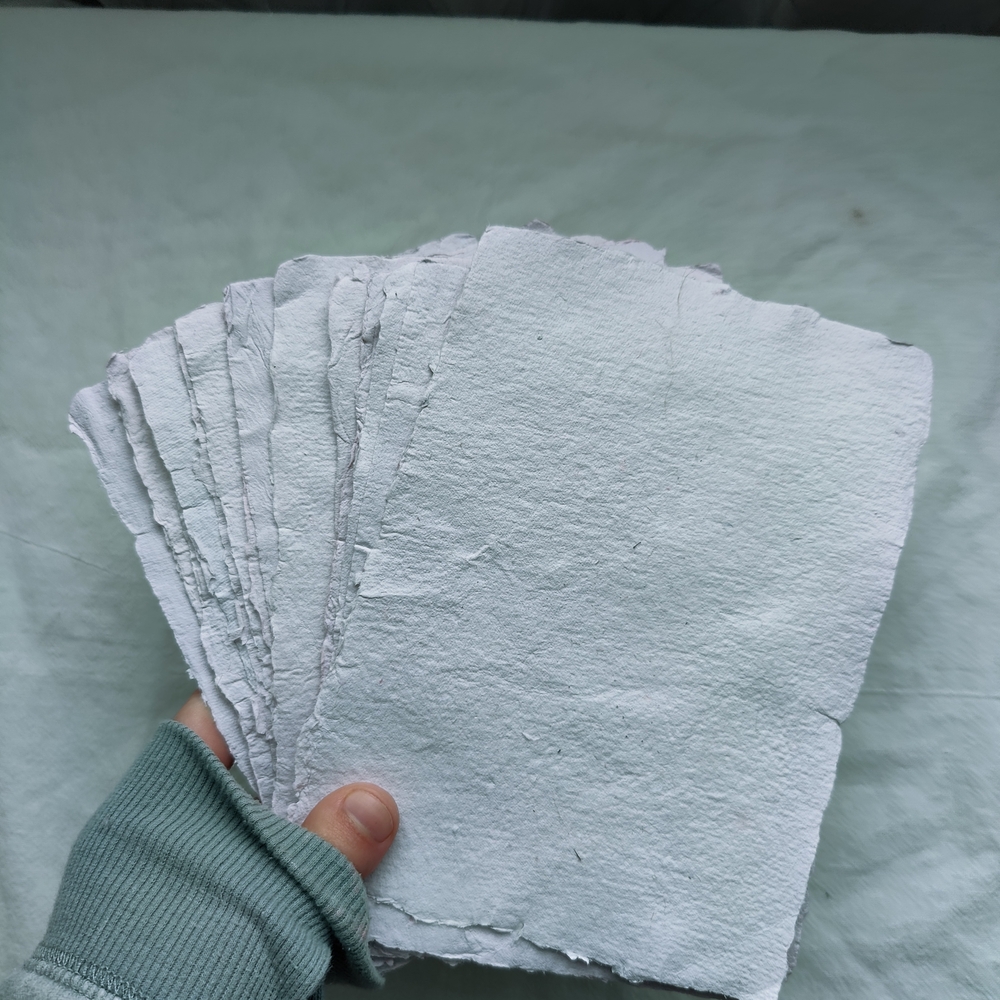 Handmade White Paper Set - Picture 3 of 5